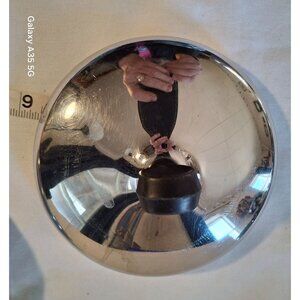 Faberware 6 inch Stainless Steel Replacement Pot Lid With Black Handle